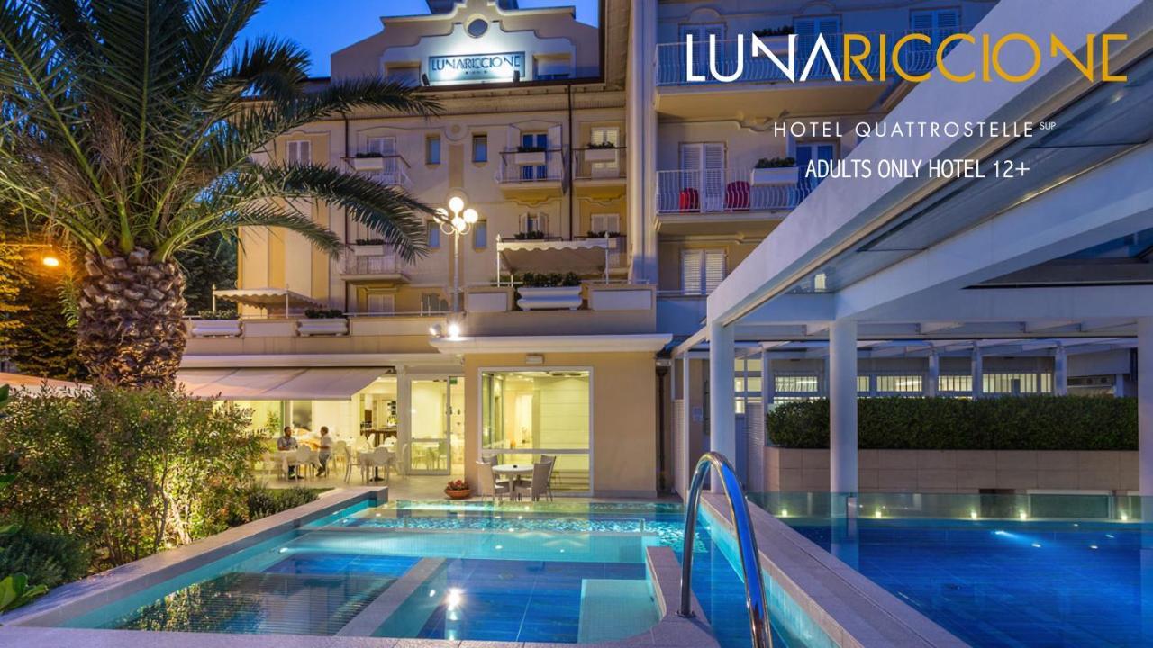 Hotel Luna Riccione E Aqua Spa Only Adults +12 Exteriör bild